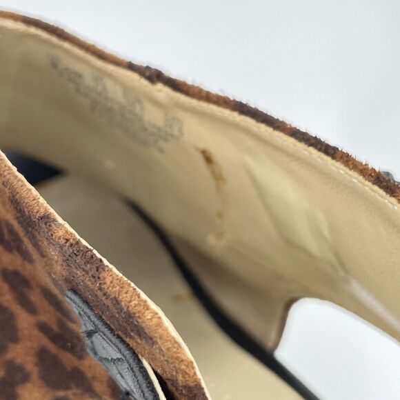 Naturalizer N5 Comfort Danby Peep Toe Ankle Strap Heels Women's 9.5M Animal Prin - Picture 9 of 16